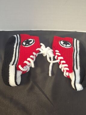 Hand Made Crochet Converse Sneaker Slippers